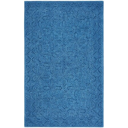 Safavieh 4 x 6 ft. Textural Rectangle Contemporary Rug - Dark Blue TXT101N-4